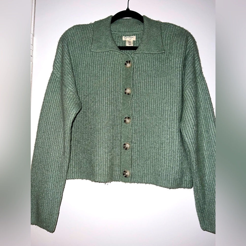 Jessica Simpson Green Sweater/cardigan